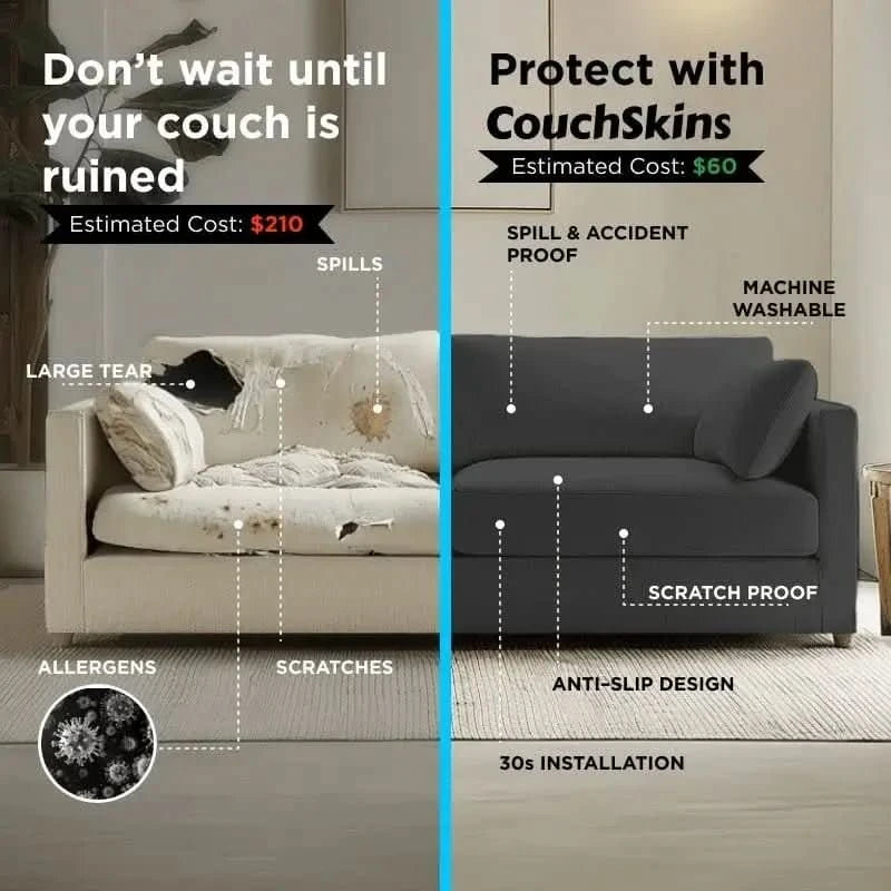 Waterproof Couch Skins (for Pets, Spills, Kids) - Couch Skins